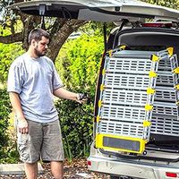 Roll-A-Ramp 7' x 30" Powered Auto Fold Full-Size Van Ramp, 1000 lbs. Capacity (with Pendant Cord)