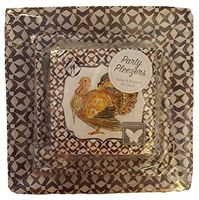 Party Pleezers Thanksgiving 84 Count Party Set Paper Plates Napkins Serves 8 Guests (Turkey)