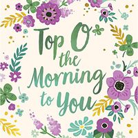 Top O The Morning Foil Paper Cocktail Napkin, Set of 20-5 x 1 x 5 Inches