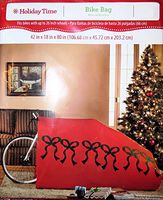Large Bike Gift Bag Red with Bows 42x18x80 Inches