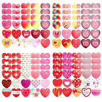 Gift Tag Stickers,16 Sheets Christmas/Valentine's Day Self Adhesive Gift Tag Stickers Heart Shape Stickers Christmas Festival Birthday Wedding Holiday Decorative Presents Labels for Friends