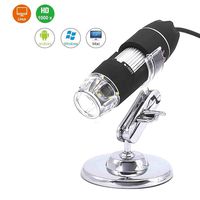 Magnification Endoscope 40x to 1000x, USB Digital Microscope for Learning, Education and Exploration of the Infinitely Small Biological, 2MP 8 LED USB 2.0/1.1 Compatible with Mac Windows7 8 10 Androd