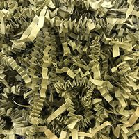 Black Cat Avenue 1/2 LB Olive Green Crinkle Cut Paper Shred Filler for Gift Wrap and Basket Filler