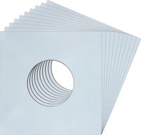 (10) 7" Baby Blue Record Jackets With Center Hole - 07JWBBHH