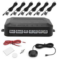 Car Parking Sensor, Car Parking Warning Sound Indicator Probe System Reversing Radar Kit DC 12V with 12"- 98" Detection Distance