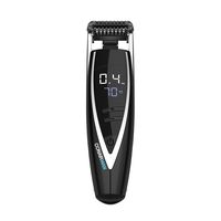 ConairMAN Super Stubble Ultimate Flexhead Trimmer; Razor-Sharp Etched Blade Technology with Pivoting Flex Head; 15 Digital Settings ranging from 0.4mm to 5.0mm; Black - Wet/Dry + Lithium Ion Powered