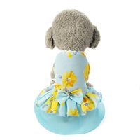 Howstar Pet Dress, Dog Cat Bow Lace Skirt Tutu Dress Pet Puppy Dog Princess Costume Clothes (Blue, XL)