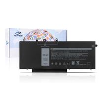 ANTIEE 68Wh GJKNX Laptop Battery Replacement for Dell Latitude 5480 5580 5280 5590 5490 E5480 E5580 E5490 E5590 Precision 15 3520 3530 Series GD1JP 0GD1JP DY9NT 0DY9NT 5YHR4 451-BBZG 7.6V 68Wh 4-Cell