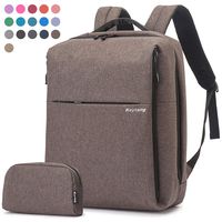 Laptop Backpack College School Computer Travel Backpack with USB Charging Port for Women Men Boys Girls, 17+Colors for Choice Anti Theft Water Resistant Backpack Bonus Packet Bag,Brown