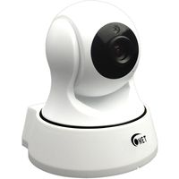 TT-Createch Dome Pan Tilt Wireless IP Camera, Security Camera with Two Way Audio Night Vision/Memory Card Slot/Plug/Play for Baby/Elder/Pet/Nanny/Garage/Office Monitor (White)