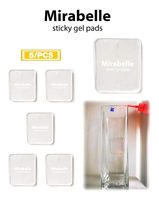 Super Sticky Silicone Gel Pads,Super Sticky gripping Pads,Washable Gel Pads,Removable and Reusable Anti-Slip Gel Pads,Nano Silicone Pad,Cell Phone Holder for Car Dashboard (5-Pack Transparent)