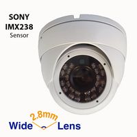 Gawker G1085PIRW Sony Sensor Turret Dome CCTV Camera, 1080P HD-TVI/AHD/CVI and CVBS(Default) Output. IP66 Weather Proof, 2.8mm Wide Angle Lens, IR Smart, White Color Metal case, DC12V.