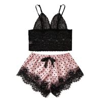 KANGMOON Satin Silk Pajamas Bow Nightdress Lingerie Women Underwear Sleepwear Satin