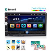 AMprime Car Stereo 2 Din Bluetooth Car MP5 Player 7 Inch CapacitIive Touch Screen FM Radio Receiver with USB AUX SD Port Support Backup Camera Input