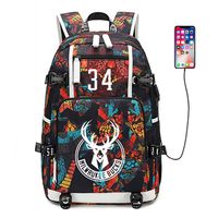 AUGYUESS Basketball Player Star Backpack School Bag Daypack Bookbag Shoulder Bag Laptop Bag