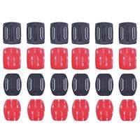 3M Adhensive Tape Kit by HOLACA, 6pcs Flat +6pcs Curved 3M Adhesive Mounts accessories FOR GOPRO HERO 3 4 5 6 7 + Hero Session