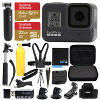 GoPro HERO8 Black Bundle + SanDisk Extreme 64GB microSDXC + Hard Case & More!