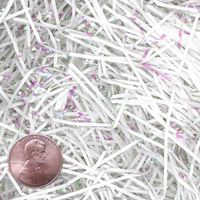 12oz White & Iridescent Cello VERYFINE Fine Cut Gift Basket Shred Paper Filler
