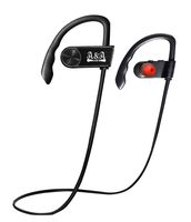 A&A Audio Wireless Bluetooth Headphones, 4.0 Wireless Earbuds, with Built-in CVC 6.0 Noise Cancelling, Built-in Mic, for iPhone X/8/7/6S/6S Plus/6, Samsung Smartphones, Apple Watch(Black)