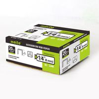 meite 20 Gauge 50 Series 1/2-Inch Crown 1/4-inch Leg Length Upholstery Staples 5000 PCS Per Box (1)