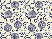 Blue Indigo Rhapsody Print Design Gift Grade Tissue Paper Sheets - 15" x 20" Choose Package Amount (48)