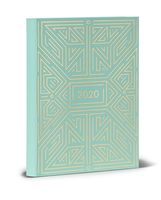 High Note 2020 Planner - Softcover Day Planner 18-Month - Daily Weekly Monthly Planner Yearly Agenda Organizer: July 2019 - December 2020 Mint Geometric in Gold 5.75" x 7.75"