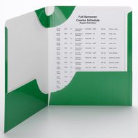 Smead Campus.org Lockit Two-Pocket File Folder, Up to 50 Sheets, Letter Size, Green, 50 per Carton (87995)