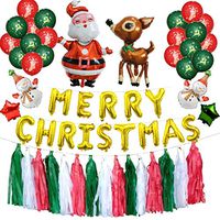 Chenway Christmas Balloons Set Santa Claus Aluminum Foil Santa Clause Ballon Party Supplies Decoration