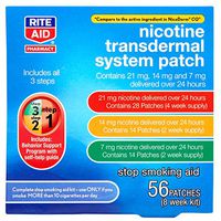Rite Aid Nicotine Patch Kit - 56 Count | Nicotine Patches | All 3 Steps