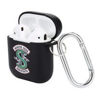 Rumbeast Riverdale AirPods Case, Waterproof TPU AirPods Protective Skin Cases with Carabiner Compatible with Apple AirPods 1 and AirPods 2(Black)