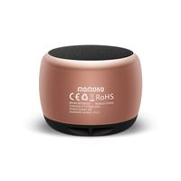 Momoho Portable Bluetooth Speaker, Small Size Light Weight Stereo Sound Phone Answer Selfie Wireless Bluetooth Speaker (Gold)