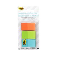 Post-it Full Color Flags, Geos Pattern Collection.94 x 1.7 Inches, 60/On-The-Go Dispenser, 1 Dispenser/Pack (680-GEOS)
