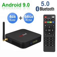 Greatlizard TX6 Android 9.0 Smart TV Box 4GB RAM 64GB ROM Quad Core 4K HD Resolution Dual WiFi 2.4G/5G Bluetooth 5.0 USB 3.0 Set Top TV Box