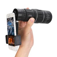 HQMaster 16x52mm Zoom Hiking Monocular Telescope Lens Camera HD Scope Hunting with Phone Clip Holder