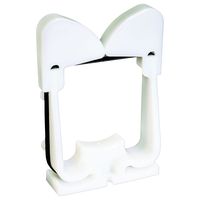 Panduit RER2.0-S6-X Elastic Retainer, Nylon 6.6, #6 Screw, 2-Inch Bundle, Black Base, White Arm (10-Pack)