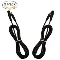 6ft DC 12V Plug Connector Power Adapter Extension Cable 2.1 × 5.5mm 20AWG Cord for CCTV Security Cameras Wireless IP Camera, LED Light Strip, Car, more ( 2 Pack)