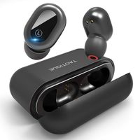 Bluetooth 5.0 True Wireless Earbuds, in-Ear Deep Bass Headphones, with Zinc Alloy charging case, 5H Continuous 30H Cycle Time, IPX8 Waterproof Earphones, for iPhone/Android Cell Phone Call/Music/Video
