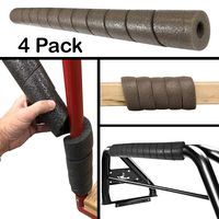SnakeWrap Foam Protection Wrap - 4 Pack Multi-Purpose Cushioning- Wrap Any Shape - no Adhesive or Glue Brown