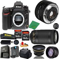 Great Value Bundle for D750 DSLR - 50MM 1.8D + 70-300MM AF-P + 2PCS 16GB Memory + Wide Angle + Telephoto Lens + Case