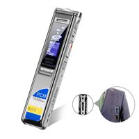 Digital Voice Recorder PCM 1536Kbps CENLUX,Sound Audio Recorder,8GB USB Dictaphone for Lectures,Noise Reduction,Voice Activated with MP3 Player,Back Clip,Support Extra TF Card,Metal Case