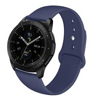 NAHAI Band Compatible with Samsung Galaxy Watch 42mm, Galaxy Watch Active, Gear Sport, 20mm Soft Silicone Replacement Strap Resistant Sport Wristbands for Women Men, Large, Ocean Blue