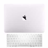 TOP CASE MacBook Pro 13 inch Case 2019 2018 2017 2016 Release Model: A1708 Without Touch Bar, 2 in 1 Signature Bundle Rubberized Hard Case + Keyboard Cover Compatible MacBook Pro 13", Matte Clear