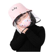 BIKETAFUWY Anti-Spitting Hat for Kids，Anti-Fog Cover Protective Hat Safe Mask Outdoor Fisherman Cap Adjustable for Kids