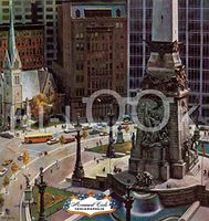 Hi-Look Microfiber Cleaning Cloth - Momument Circle, Indianapolis (October 1961)