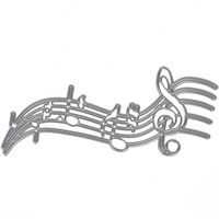 ZbFwmx Music Metal Die Cutting Dies Scrapbooking Embossing Folder Suit for Big Shot Cutting Machine