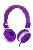 RockPapa 878 On Ear Love Hearts Headphones Foldable, Adjustable Headband for Teens/Adults, iPod iPhone iPad Mini iPad Air, Surface Laptop DVD MP3/4 Purple