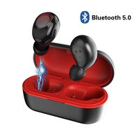 True Wireless Earbuds Bluetooth 5.0 with Charging Case 400mAh - Stereo Wireless Bluetooth Headphones Earphones in-Ear Built-in Mic Headset Premium Sound with Deep Bass for Spot