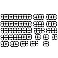 18pcs kit - (x4)24pin, (x6)8pin, (x4)6pin, (x4)4pin Premium Stealth Cable Comb set for up to 4mm Sleeved Cables - MAINFrame Customs (Black)