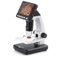 Ivation Portable Digital HD LCD Microscope - Rechargeable 14MP Microscope w/220x Optical & 500x Digital Magnification, HD Sensor, 3.5" LCD Screen, Adjustable Stage, Photo/Video Capture, HDMI & More (Certified Refurbished)