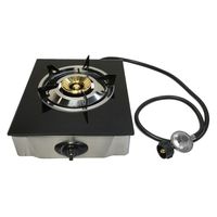 DBM IMPORTS Portable 12" Glass Top Cooktop Single Burner 10,000 BTU